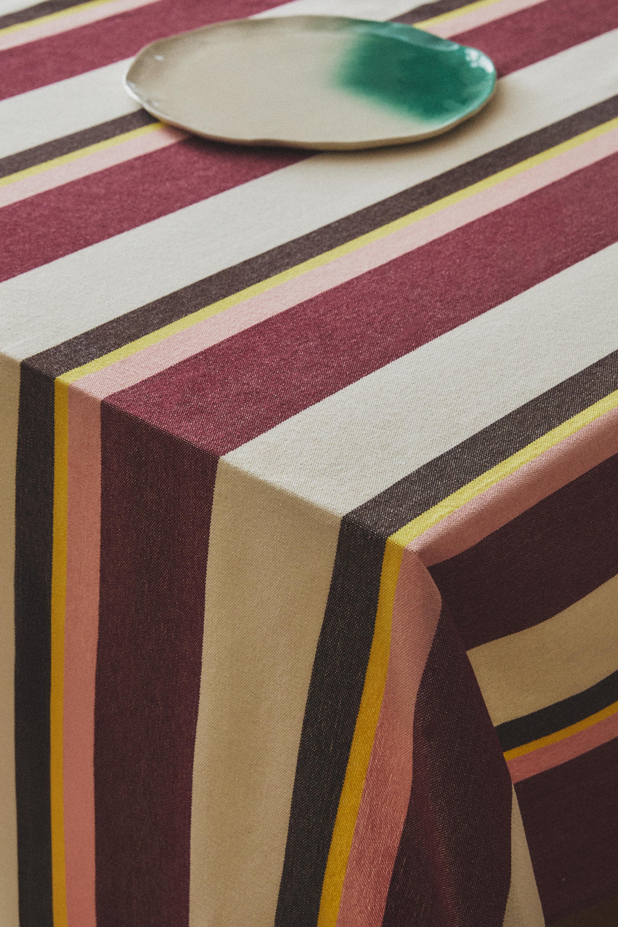 STRIPED COTTON TABLECLOTH X COLLAGERIE